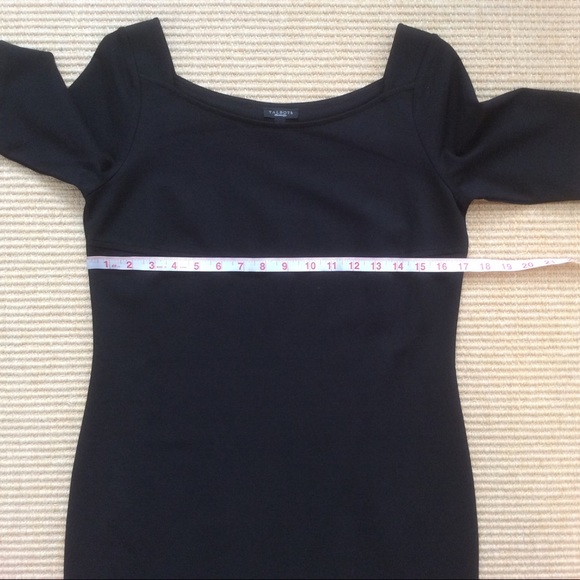 Talbots Black Sheath Dress Short Sleeve - 8 NWOT - Picture 6 of 12